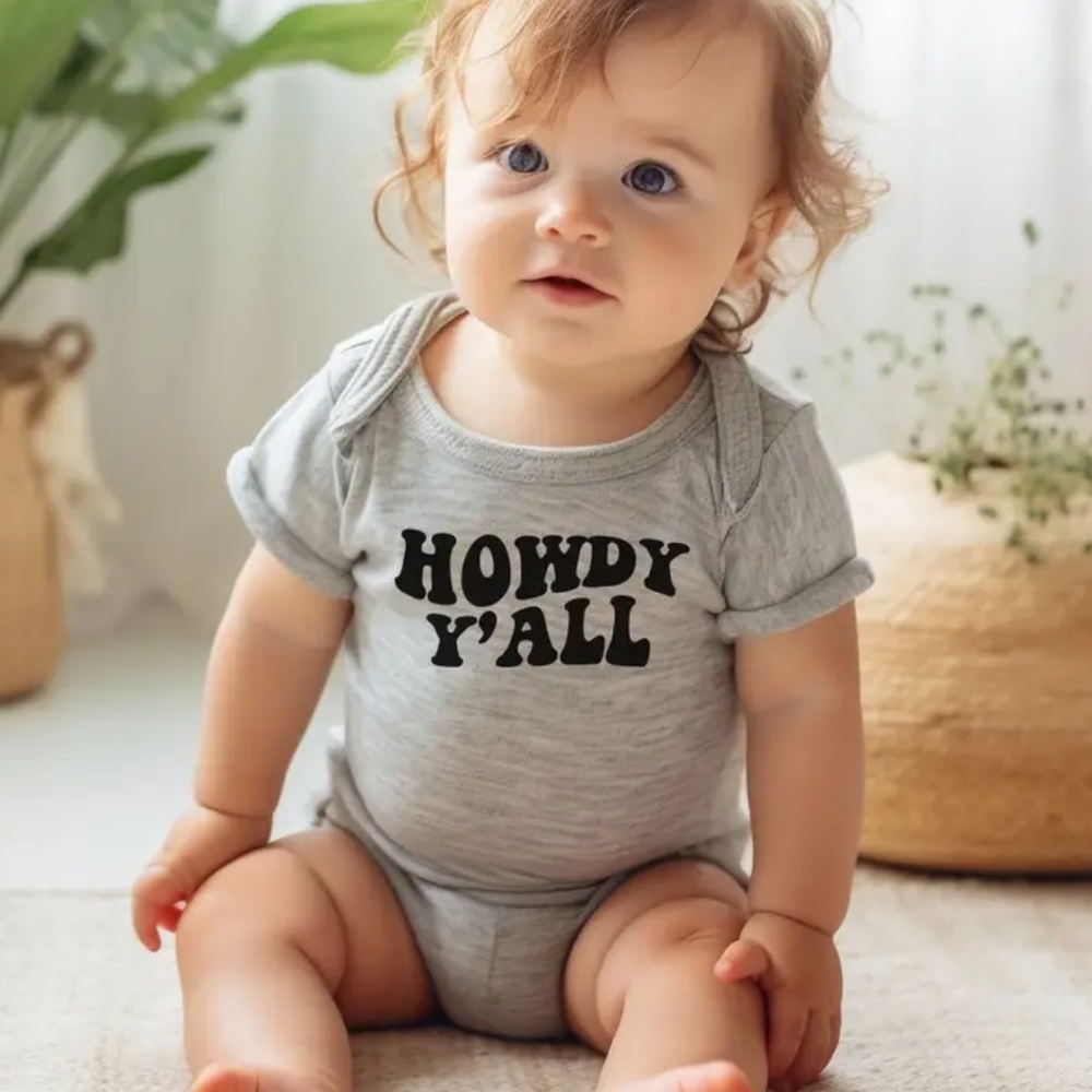 18 mo. "Howdy Y'all" Retro Onesie
